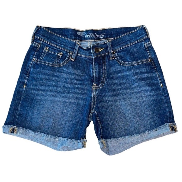 Old Navy Size 0 Sweetheart Cuffed Denim Shorts - Picture 1 of 4